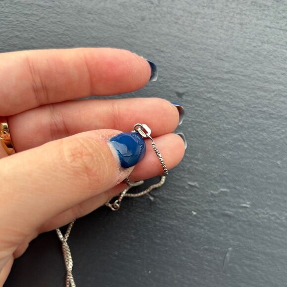 Vintage Cross Pendant Necklace Sterling Silver .925 with 16-18" Box Link Chain - Picture 5 of 7